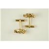 Image 2 : VINTAGE SOLID GOLD NUGGETT CUFFLINKS (58153)