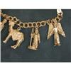Image 2 : SOLID 14K GOLD NATIVITY CHARM BRACELET  (58594)