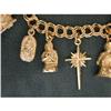 Image 4 : SOLID 14K GOLD NATIVITY CHARM BRACELET  (58594)