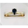 Image 1 : 14K GOLD RING SAPPHIRE ONE CARAT! (58845)