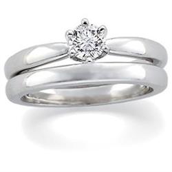 DIAMOND ENGAGEMENT RING WHITE GOLD (59112)