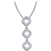 Image 1 : DIAMOND NECKLACE WHITE GOLD (60766)