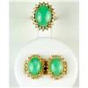 Image 1 : ESTATE IMPERIAL JADE RING EARRINGS (61213)