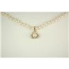 Image 2 : 14K PENDANT & PEARL ENHANCER DIAMONDS w 9MM PEARL (61298)