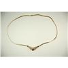 Image 2 : 14K GOLD SAPPHIRE DIAMOND NECKLACE (61306)