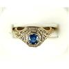 Image 1 : SAPPHIRE RING ANTIQUE STYLE .70 CTS (61344)
