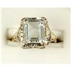 Image 1 : AQUAMARINE RING ANTIQUE WHITE GOLD (61368)