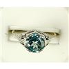 Image 1 : BLUE TOPAZ RING ANTIQUE STYLE (61462)