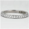 Image 1 : ANTIQUE WHITE GOLD DIAMOND WEDDING BAND (61840)