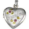 Image 1 : STERLING SILVER HEART LOCKET GRANDMA (61857)