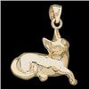 Image 1 : 14K GOLD PENDANT OF CAT (61891)