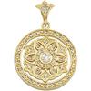Image 1 : ANTIQUE STYLE GOLD PENDANT DIAMONDS (61905)