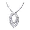 Image 1 : 14K WHITE GOLD DIAMOND NECKLACE (61906)
