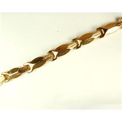 VINTAGE 14K GOLD LINK BRACELET (62358)