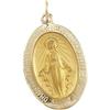 Image 1 : 14K SOLID GOLD MIRACULOUS MEDAL PENDANT (62362)