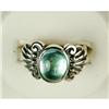 Image 1 : STERLING SILVER RING BLUE TOPAZ (62380)