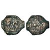 Image 1 : Ancient India: Imperial Magadhan silver punch-marked Karshapana coin (400-350 BC), 3.31g.