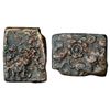 Image 1 : Ancient India: Imperial Magadhan silver punch-marked Karshapana coin (400-350 BC), 3.46g.