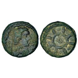 Ancient India: Post-Mauryan North India, early uninscribed cast copper coin (EUCCC) of 'Universal' t