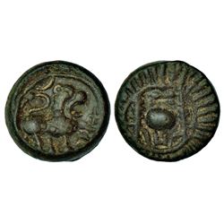 Ancient India: Tribal republican coinage in post-Mauryan North India, copper coin of the Shibi commu