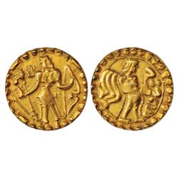 Ancient India: Post-Mauryan coinage of North India, Kaushambi region, copper coin of Shosheni, 1.77g