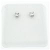 Image 2 : New 14K White Gold Princess Cut Solitaire Stud Earrings