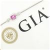 Image 1 : New 18kt White Gold 0.96 ctw GIA Pink Sapphire and Diamond Pendant Necklace