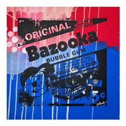 Gail Rodgers, "Bazooka Joe" Hand Signed Original Hand Pulled Silkscreen Mixed Me