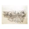 Image 1 : Wayne Ensrud "Santenay, Burgundy" Pencil Original Artwork; Hand Signed; COA