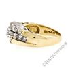 Image 6 : 14kt Yellow Gold 1.10 ctw Prong Set Round Brilliant Diamond 3 Row Band Ring