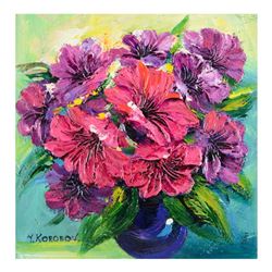 Yana Korobov, "Delicate Emotions" Original Acrylic Painting on Canvas, Hand Sign