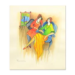 Itzhak Tarkay (1935-2012), Original Mixed Media Watercolor, Hand Signed with Let