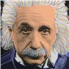 Image 2 : Steve Kaufman (1960-2010), "Einstein" One-of-a-Kind Mixed Media on Canvas, Hand