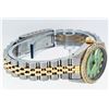 Image 8 : Rolex Ladies 2 Tone Green VS Diamond Oyster Perpetual Datejust Wristwatch