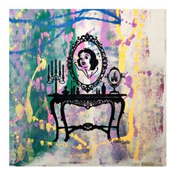 Gail Rodgers, "Mirror Mirror" Hand Signed Original Hand Pulled Silkscreen Mixed