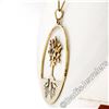 Image 5 : Vintage 14kt Yellow Gold Pierced and Textured Tree of Life Pendant Necklace