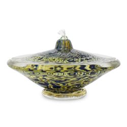 "Small Saturn Oil Lamp" Hand Blown Glass Sculpture, Hand Signed by GartnerBlade