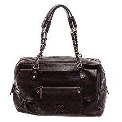 Chanel Brown Caviar Leather Pocket In The City Flap Shoulder Bag