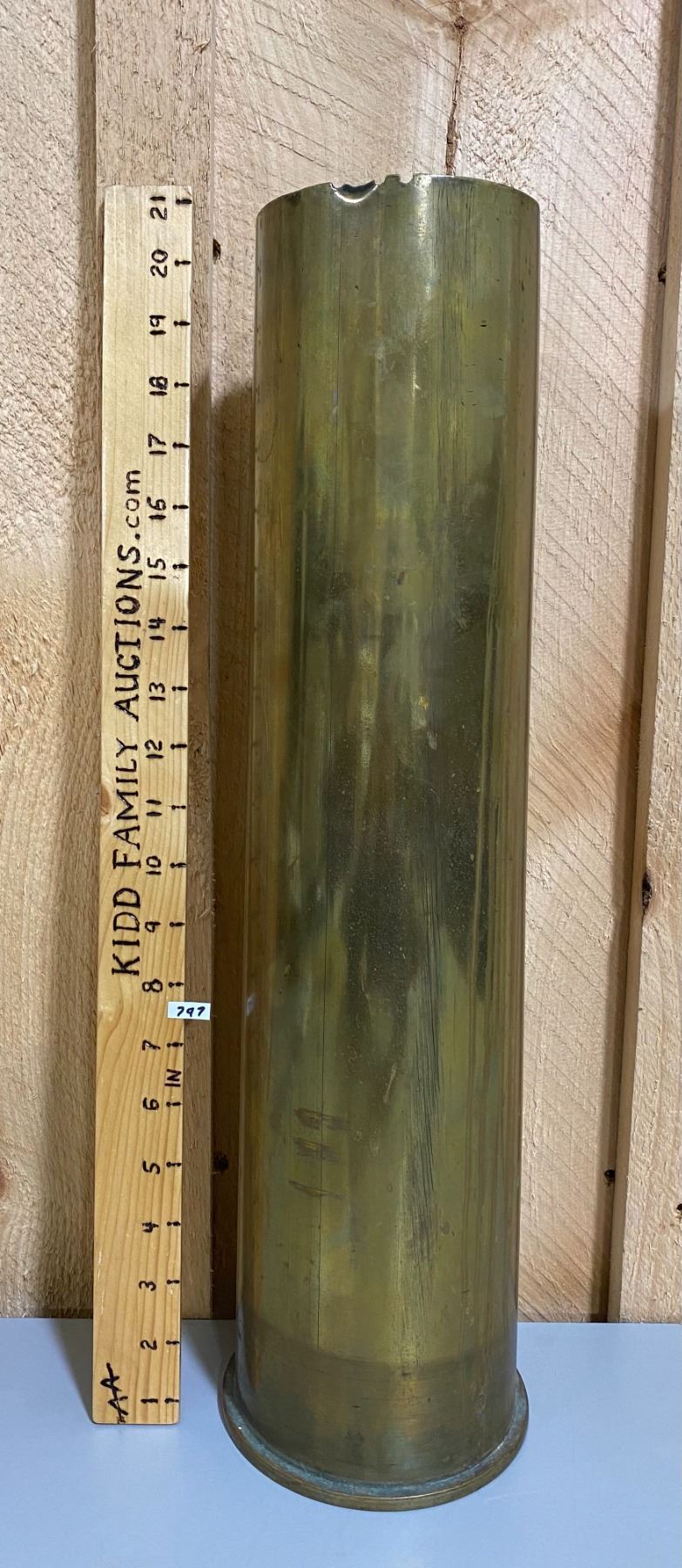 LARGE BRASS ARTILLERY SHELL