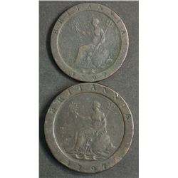 Australia Proclomation 1797 Cartwheel Twopence & Penny