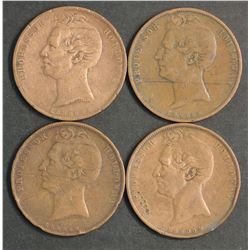 Australia Professor Holiday Penny Tokens of 1858