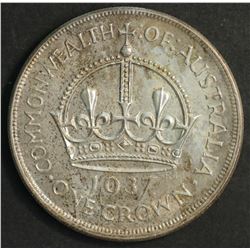 Australia 1937 Crown, Uncirculated