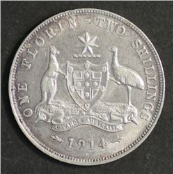 Australia Florin 1914 H