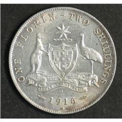 Australia Florin 1916