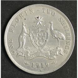 Australia Florin 1919