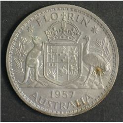 Australia Florin 1957 Proof FDC