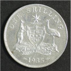 Australia Shilling 1935 Good Extremely Fine