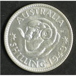 Australia Shilling 1943 S Over D