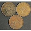 Image 1 : Australia 1946 Pennies VF ( 3 Coins)