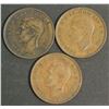 Image 2 : Australia 1946 Pennies VF ( 3 Coins)